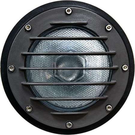 Dabmar Lighting Dabmar Lighting DW4701-B Cast Aluminum In-Ground Well Light with Grill and PVC Sleeve; Black DW4701-B